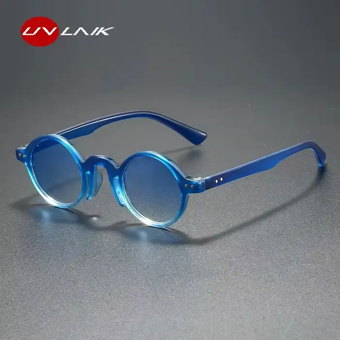 UVLAIK mode petite monture ronde lunettes de soleil unisexe rétro Punk