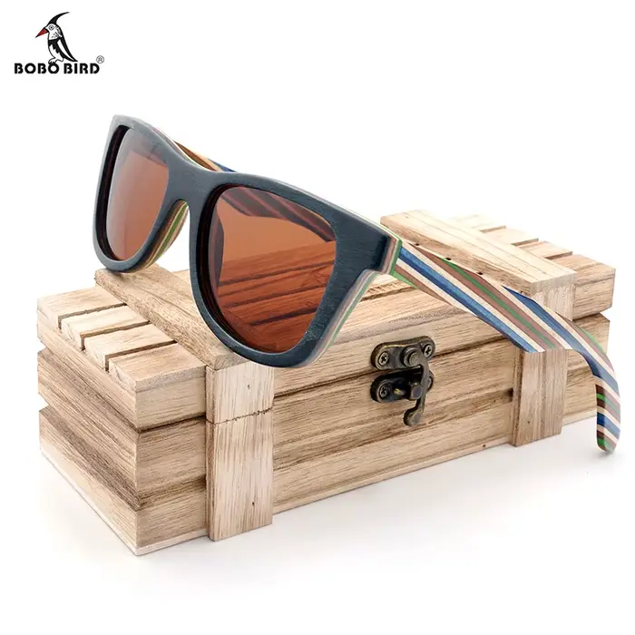 BOBO BIRD – lunettes de soleil polarisées en bois pour femme et homme