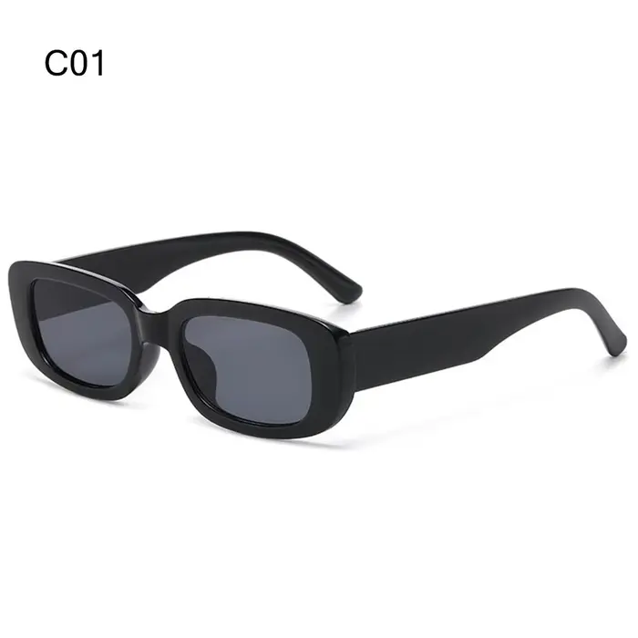 Lunettes de soleil vintage des années 90, protection UV400, lunettes de soleil rectangulaires rétro 