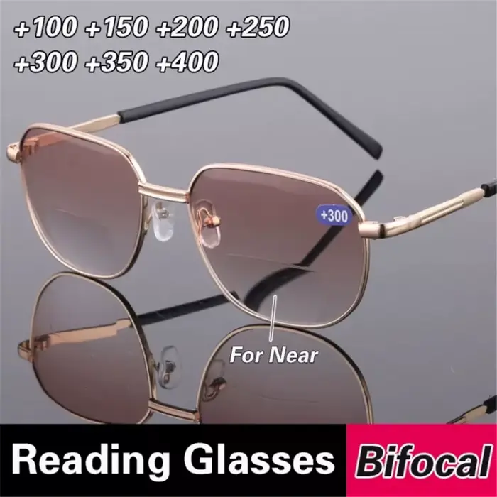 Lunettes de lecture bifocales 2 en 1 pour hommes et femmes