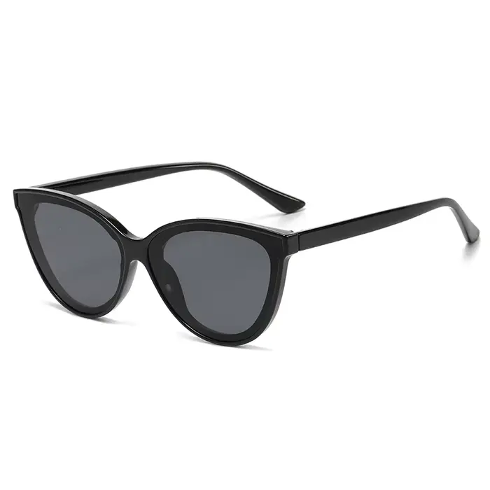 Grand Cadre Cat Eye lunettes de Soleil Femmes Nouveau Rétro Style Minimaliste Gradient Lunettes de S