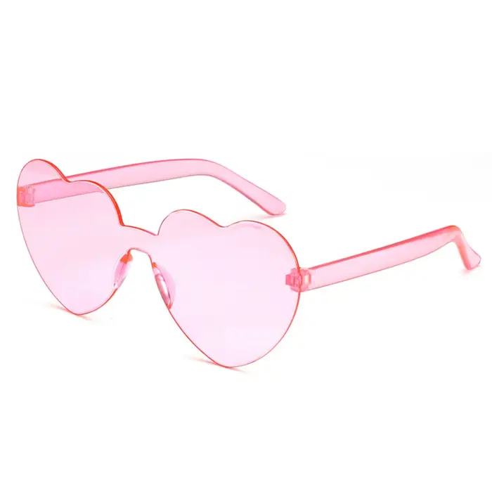 Lunettes de soleil en forme de cœur d'amour pour femmes