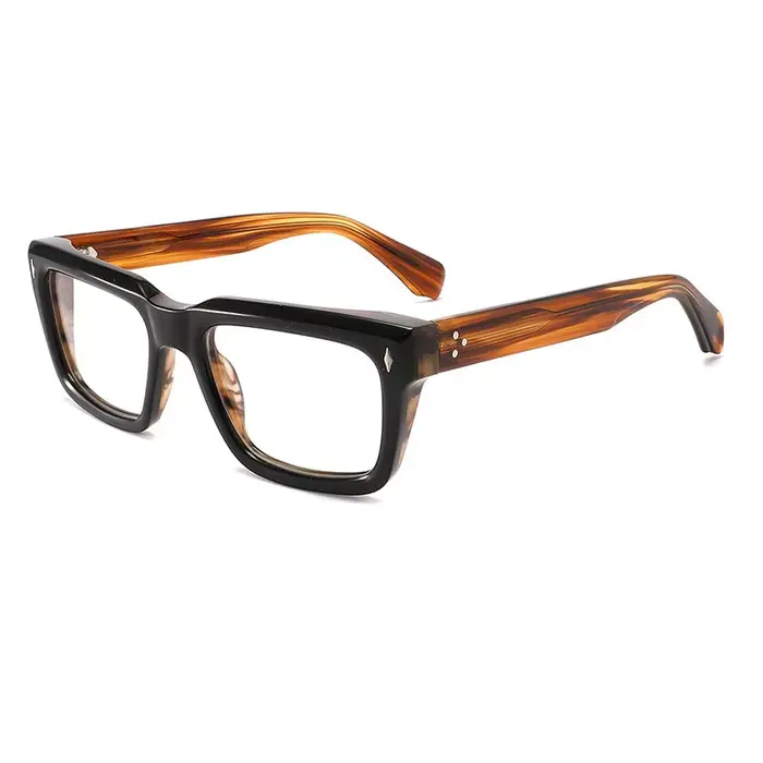 Lunettes de lecture Anti-lumière bleue en acétate, monture de lunettes de Prescription faites à la m