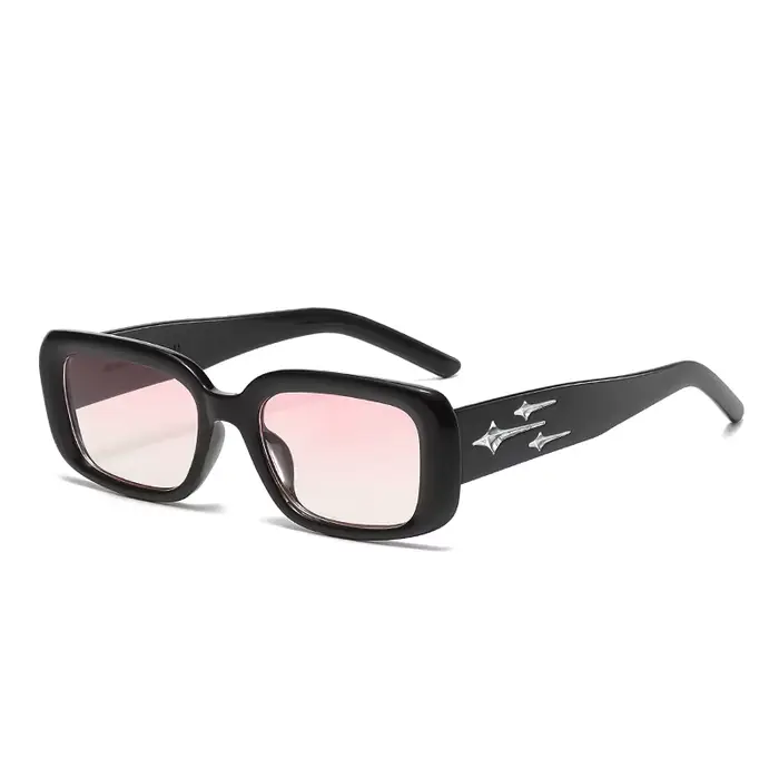Randonnée Y2K Style petit carré Anti lumière lunettes femmes chaton oeil lunettes de soleil mode col