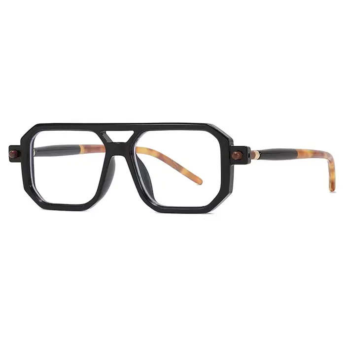 Lunettes à monture épaisse surdimensionnée pour hommes, Design de marque, Vintage, Style rétro, opti