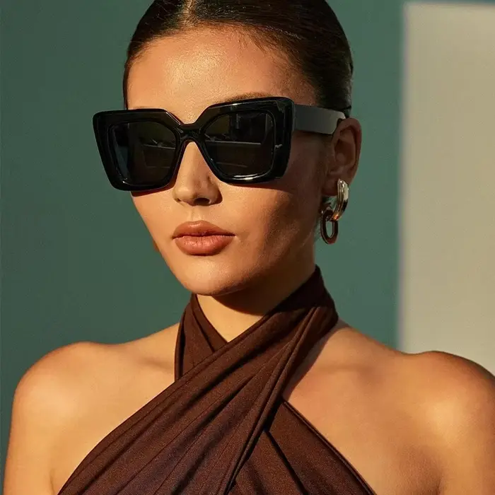 Lunettes de soleil carrées oversize pour femme, style simple et personnalisé, collection 2026, lunet
