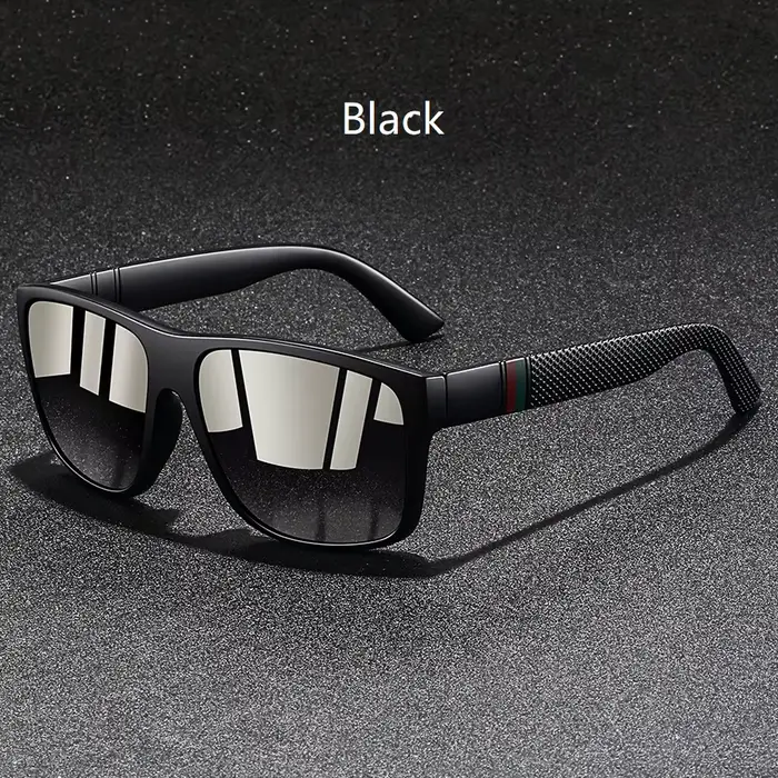 Mode Vintage motif de contrôle carré lunettes de soleil hommes femmes pêche conduite homme marque de