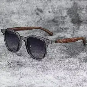 Lunettes de soleil à clous de jambe en grain de bois, pare-soleil anti-vent, protection solaire, pro