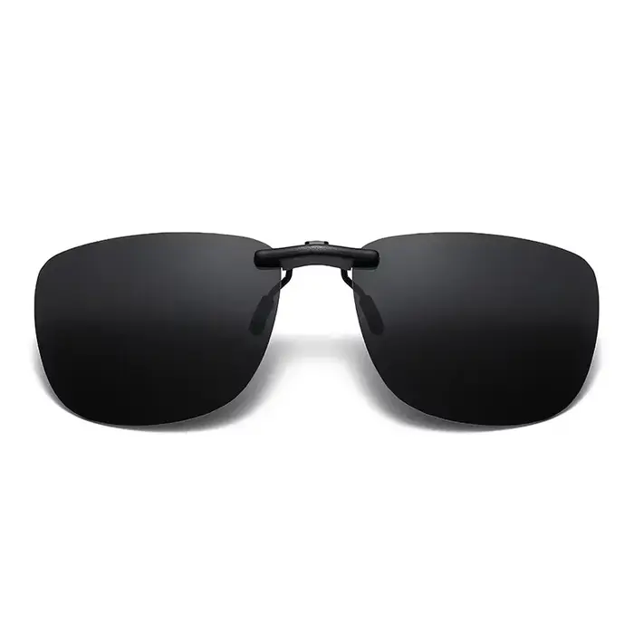 Nouvelles Lunettes de Soleil Carrées à Clipser pour Femmes, Verres Polarisés UV400, Vision Nocturne,