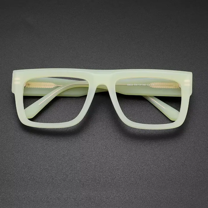 Lunettes de soleil rectangulaires optiques rétro pour hommes, monture en acétate, lunettes de soleil