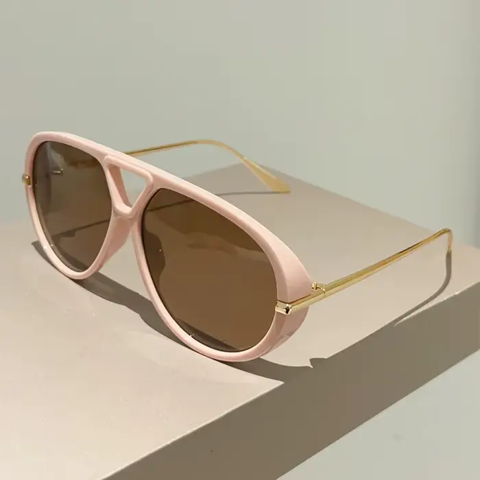 KAMMPT lunettes de soleil pilote surdimensionnées 2025 nouveau dans Vintage Double pont lunettes de 