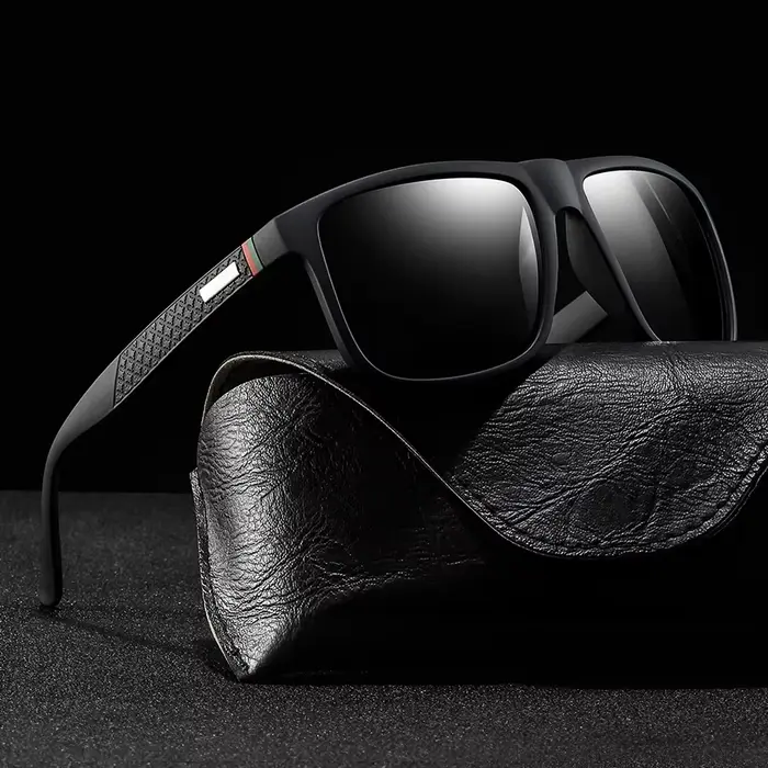 Lunettes de soleil carrées vintage unisexes tendance pour hommes et femmes