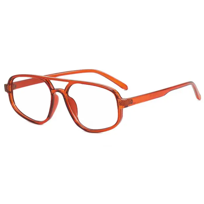 Lunettes de lecture anti-lumière bleue à double pont pour hommes et femmes, lunettes de vue tendance