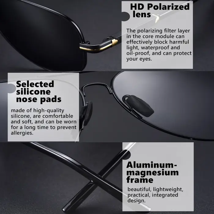 LIvissed MO-Lunettes de soleil photochromiques pour hommes et femmes, qualité supérieure, aviation, 