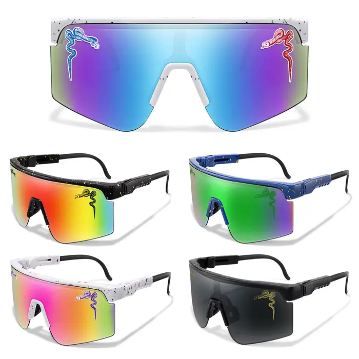 Lunettes de soleil de cyclisme à monture large pour hommes