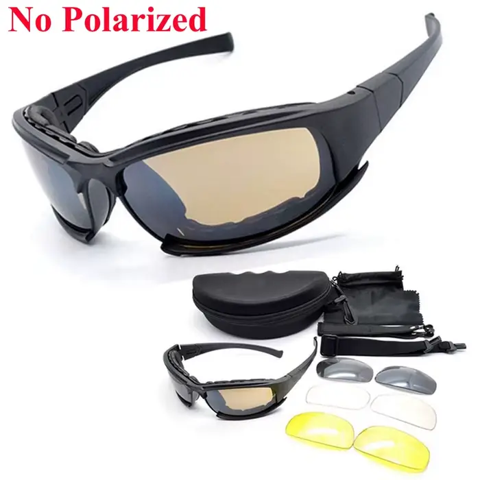 Lunettes de soleil polarisées tactiques pour l'escalade, la randonnée, le vélo, le tir à l'air compr