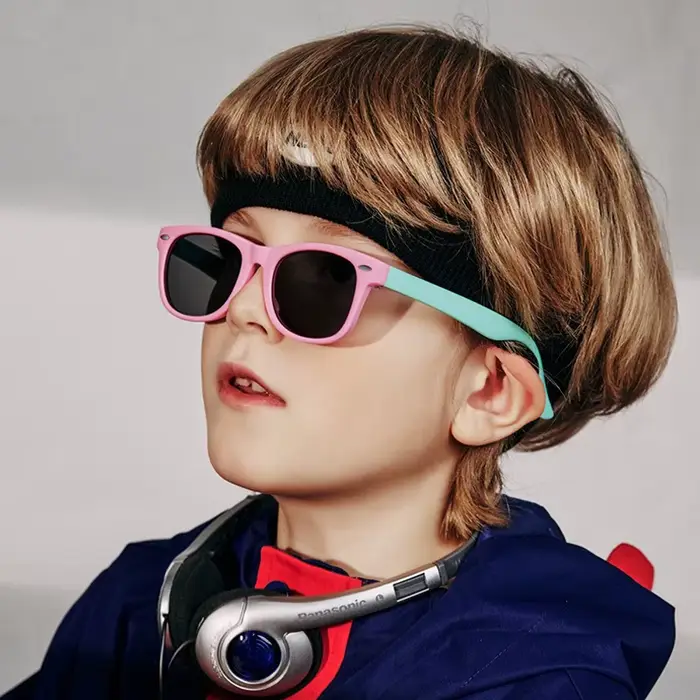 Nouvelles lunettes de soleil assorties aux couleurs pour enfants pour garçons et filles, Version, pa