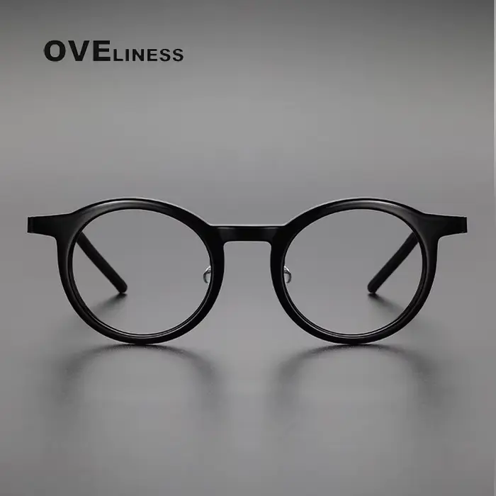 Lunettes de vue en titane et acétate pour hommes et femmes, Design japonais, Vintage, rétro, gravure, lecture, Prescription optique