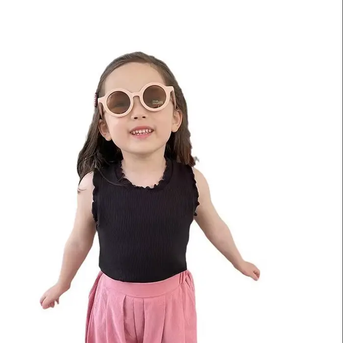 Lunettes de soleil rondes mignonnes pour enfants