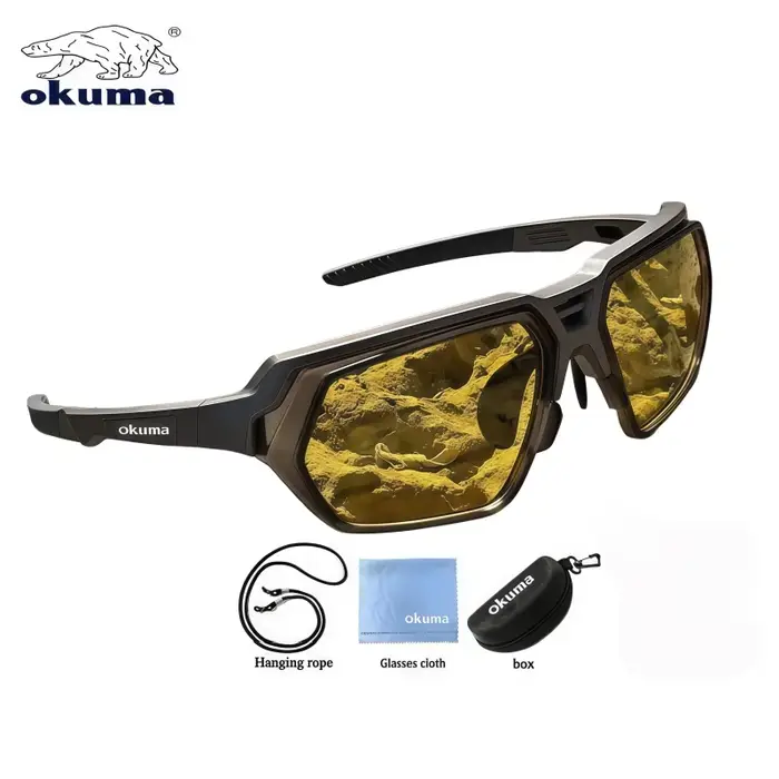 Okuma Hot Outdoor Hiking Goggles, lunettes polarisées pour le cyclisme, lunettes de pêche et de cour