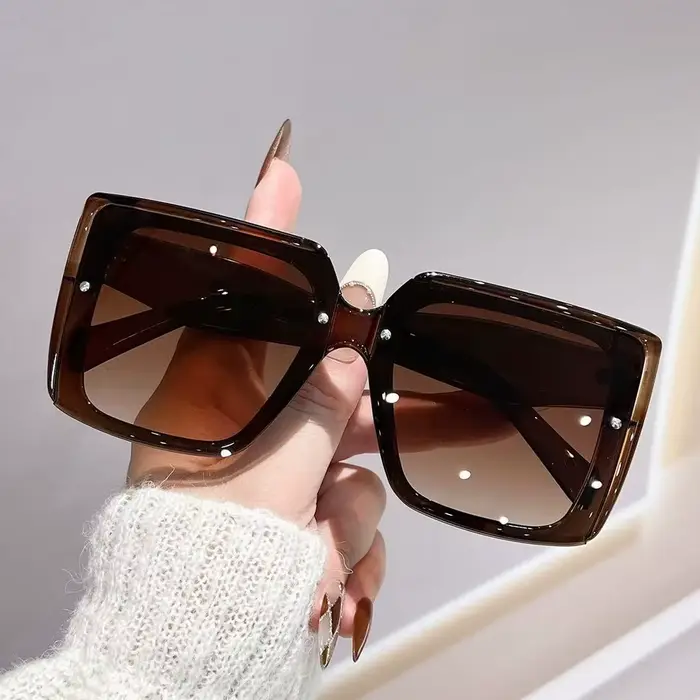 Lunettes de soleil carrées surdimensionnées pour femmes