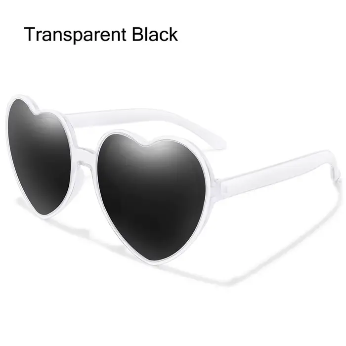 Lunettes de soleil en forme de cœur pour femmes et hommes, dégradé sans bords, UV400, nuances d'été,