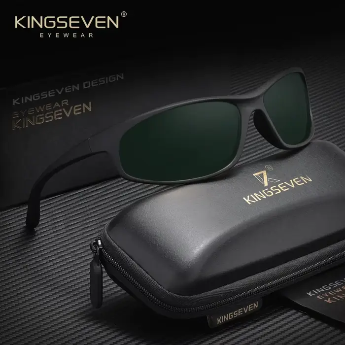 KINGSEVEN Lunettes de soleil classiques pour sports de plein air, hommes et femmes, polarisées UV400