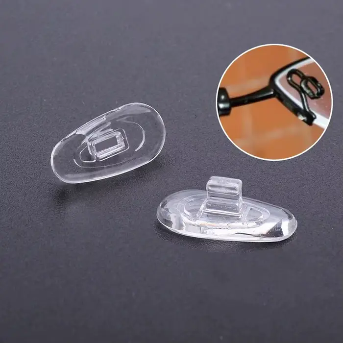 1 paire de coussinets de nez en silicone de qualité supérieure pour lunettes – coussin d'air souple