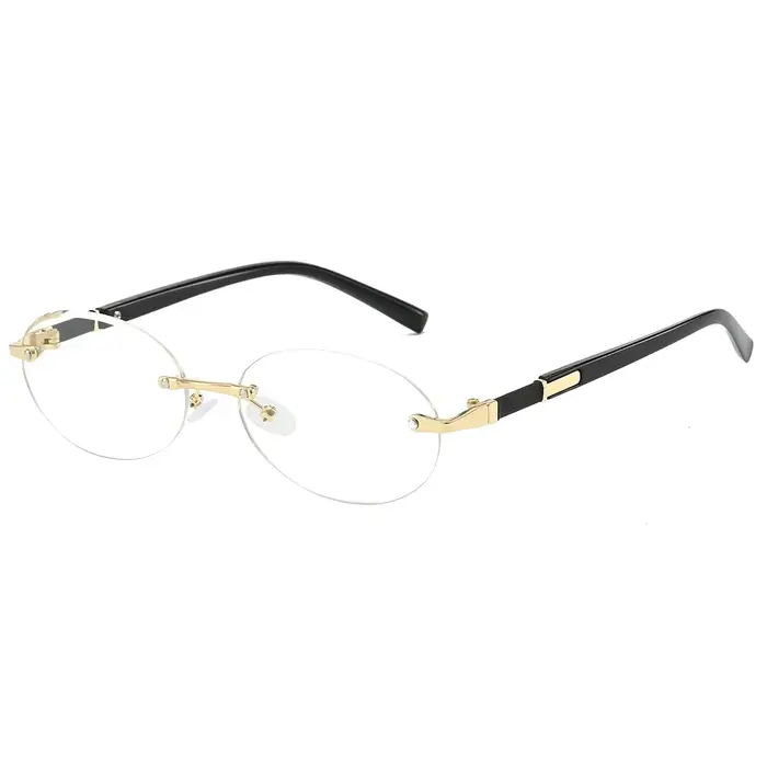 GM LUMIAS lunettes de soleil ovales sans monture nouvelle mode dégradé océan lentilles nuances à la 