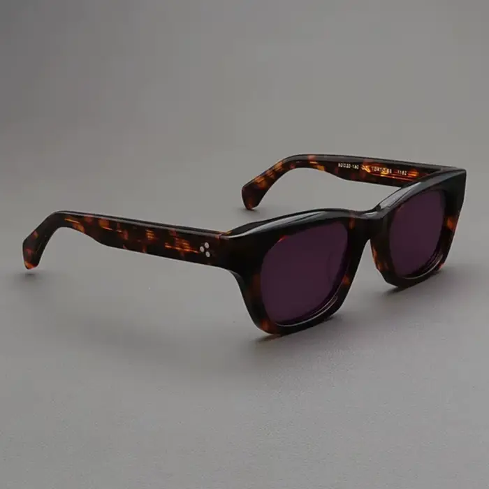 Nouvelles lunettes de soleil LEMTOSH pour femmes - Monture épaisse écaille de tortue, imprimé léopar