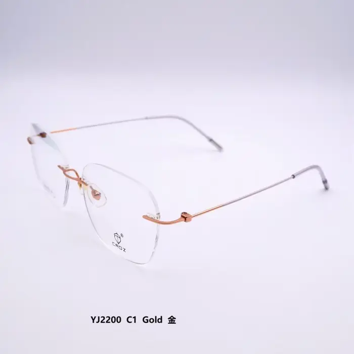 Montures de lunettes sans monture en titane pour grands visages