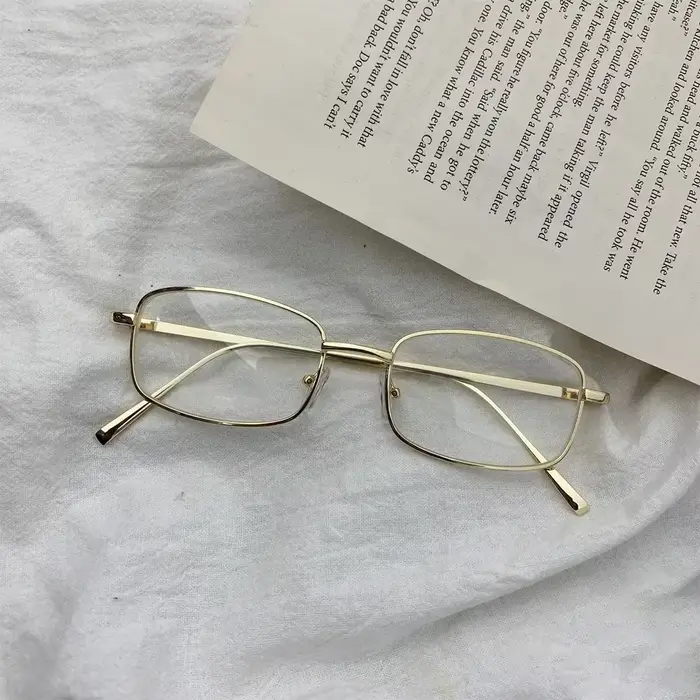 Lunettes carrées Harajuku de Style japonais pour femmes, sans maquillage, mode Y2K, lunettes Anti-bl