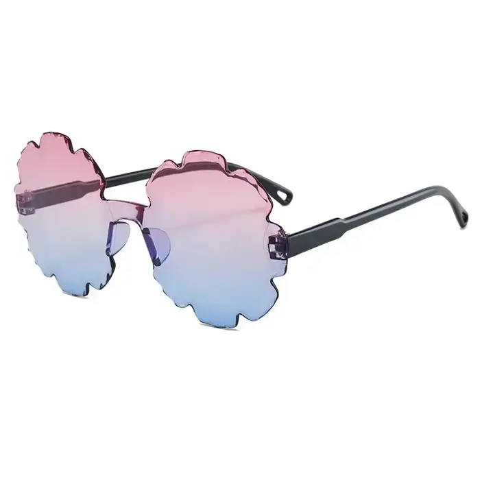 Filles garçons mignon fleur dessin animé lunettes de soleil en plein air Protection solaire enfants 