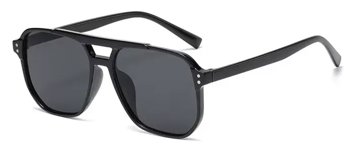 Lunettes de soleil carrées surdimensionnées vintage pour femmes, verres teintés de luxe, style rétro