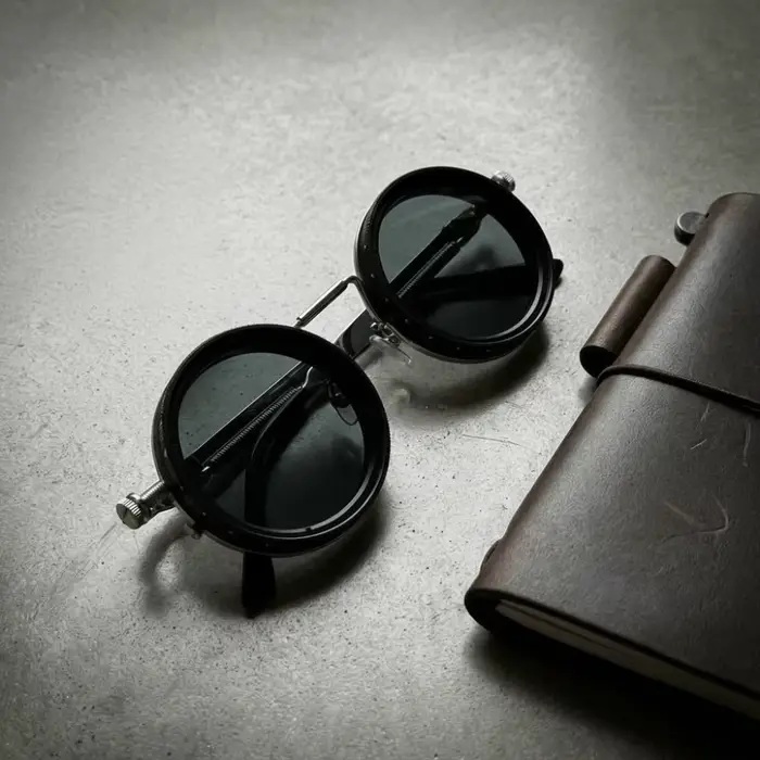 Lunettes de soleil de pêche à monture ronde
