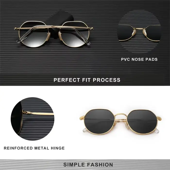 KINGSEVEN – lunettes de soleil polarisées pour hommes et femmes, monture hexagonale fine, à la mode,