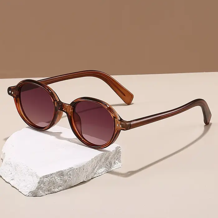 Lunettes de soleil ovales vintage pour hommes et femmes