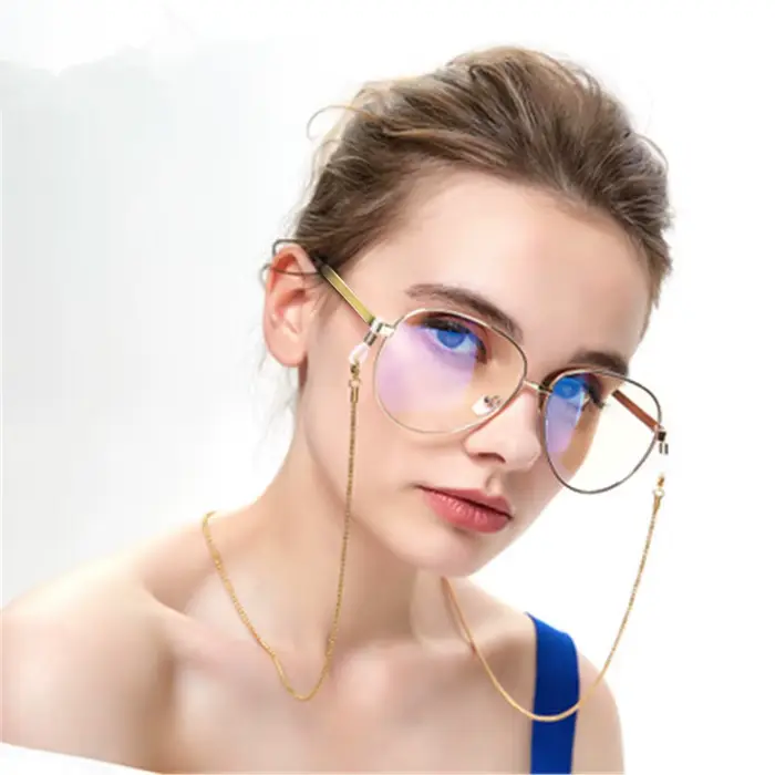 JOHollow Star Lunettes de soleil perlées pour femmes, lunettes de lecture, lanière, porte-lunettes, 