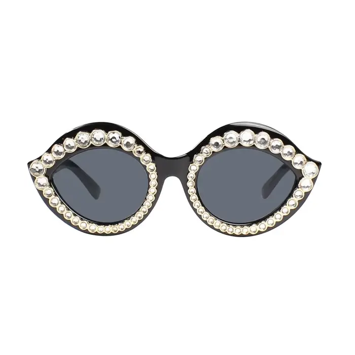 Lunettes de soleil avec biscuits rouges pour femmes