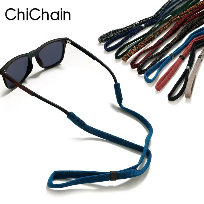 Corde de lunettes de soleil antidérapante unisexe