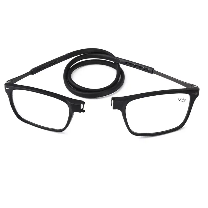 Lunettes de lecture pliantes portables, lunettes presbytes, lunettes de cou, résine haute définition