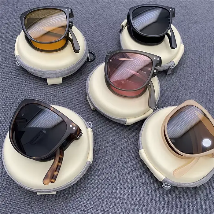 Lunettes de soleil pliantes, portables, protection solaire ultra légère, protection UV, lunettes de