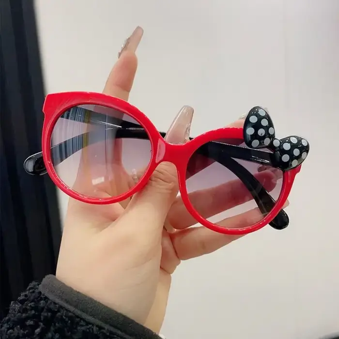 Lunettes de Soleil avec Nministériels d Décoré en Plastique, Monture Ronde, Ultraviolet-Vert, Protec
