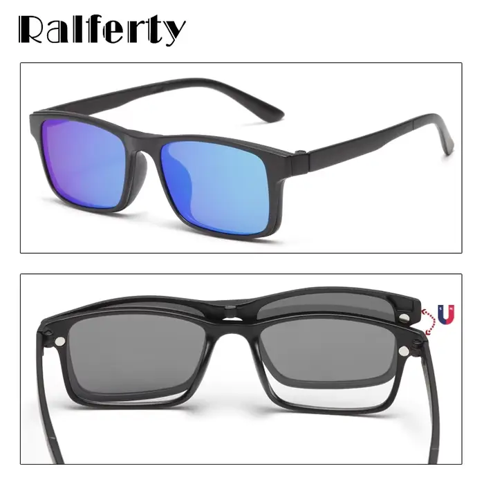 Ralferty aimant lunettes de soleil hommes polarisées pince