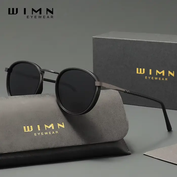 WIMN – lunettes de soleil polarisées à monture ronde pour hommes et femmes, de luxe, pour la conduit