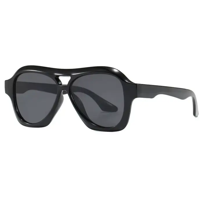 Lunettes de soleil rétro à double pont pour femmes, de marque, nouvelle mode, verres dégradés person