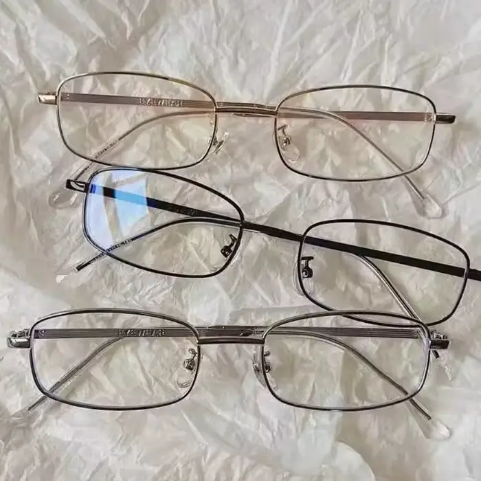 Y2K – lunettes Vintage à monture métallique