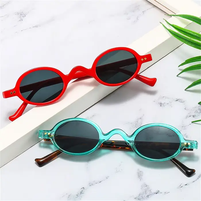 Lunettes de soleil rondes ovales pour hommes et femmes