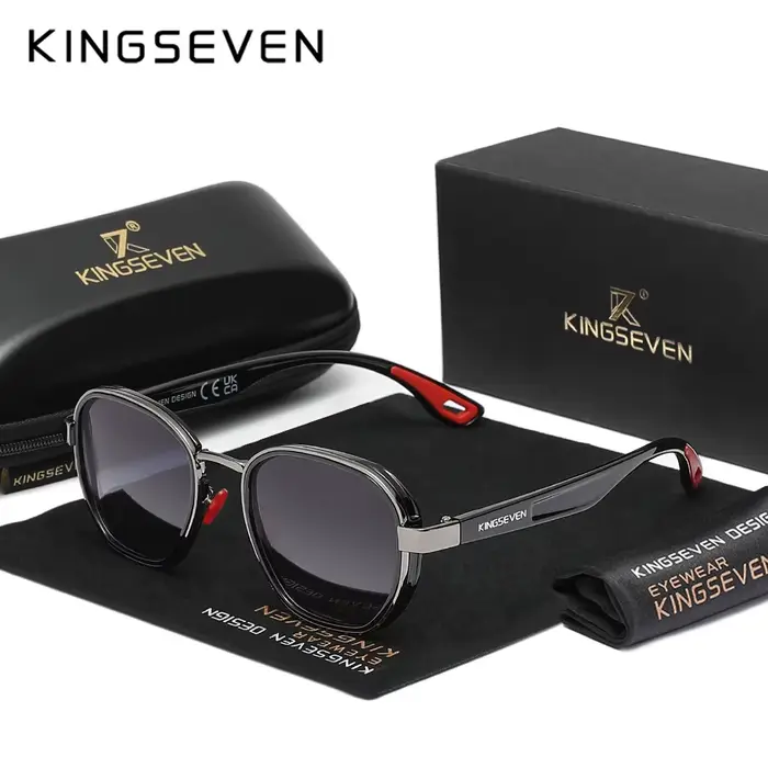 KINGSEVEN marque originale lunettes de soleil hommes polarisées UV400 luxe lunettes pour femme mâle