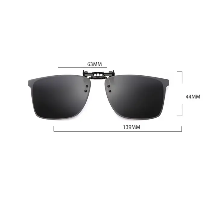 Lunettes de soleil polarisées avec clip pour myopie